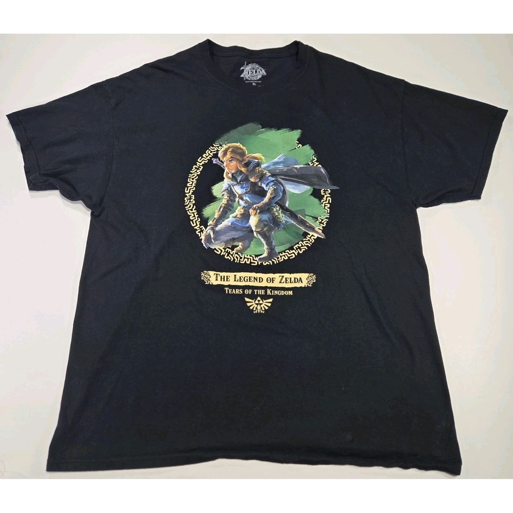 The Legend Of Zelda Tears Of The Kingdom Men's T-shirt XL Link Crouching Pose